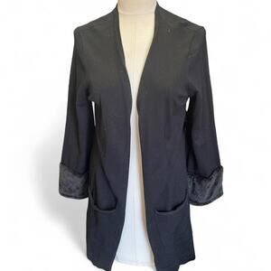 Black cardigan with pockets
